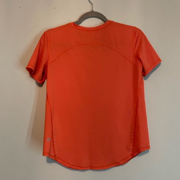 Lululemon High-Neck Running and Training T-Shirt - Warm Coral - Picture 5 of 7
